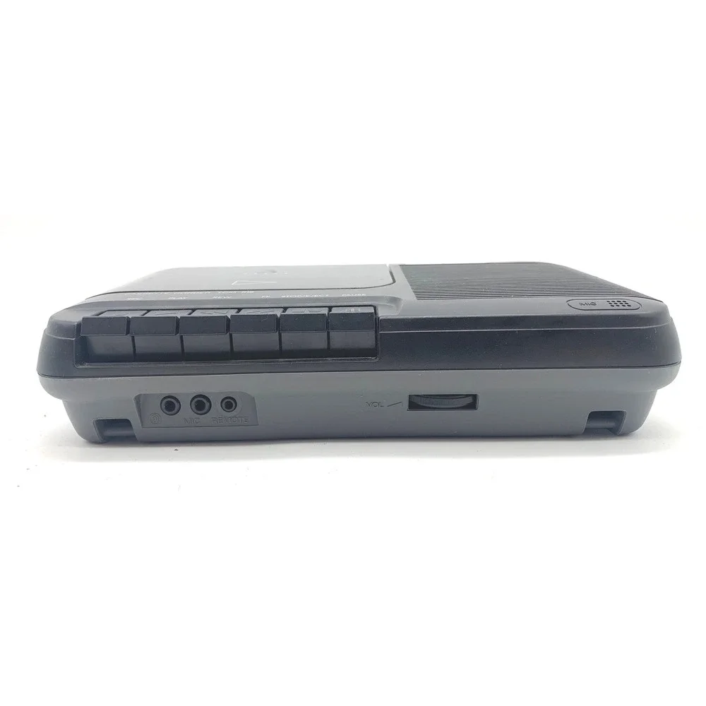 Sony Cassette-Corder TCM-818 Black Portable Desktop Recorder AC Battery Power
